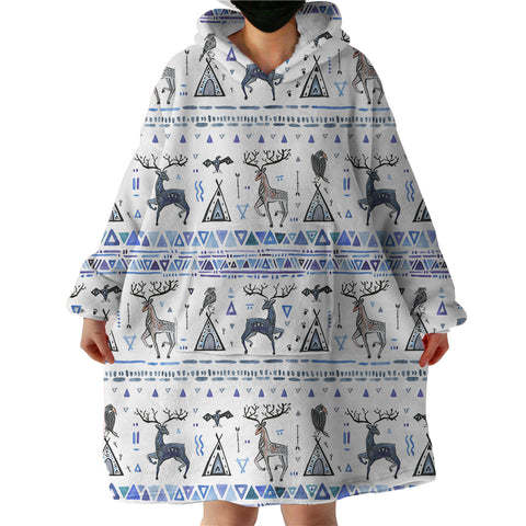 Image of Winter Themed SWLF2173 Hoodie Wearable Blanket