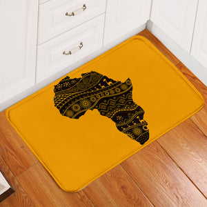 Africa Continent Mango Door Mat