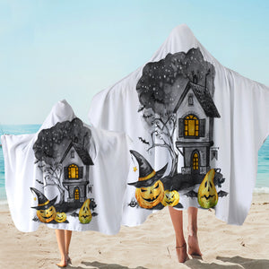 Halloween Castle Guards Hooded Towel