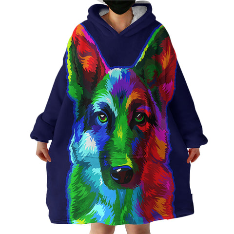 Image of German Shepherd SWLF0044 Hoodie Wearable Blanket