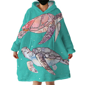 Turtles SWLF0653 Hoodie Wearable Blanket