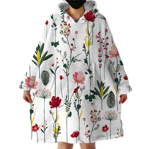 Wild Plants SWLF0649 Hoodie Wearable Blanket