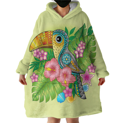 Image of Cartooned Toucan SWLF0310 Hoodie Wearable Blanket