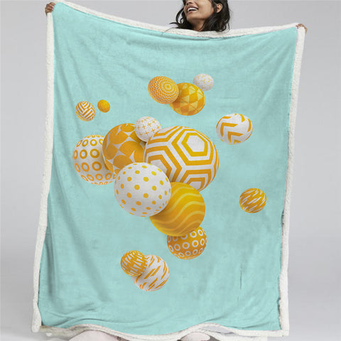 Image of Copy of Wave Themed Sherpa Fleece Blanket - Beddingify