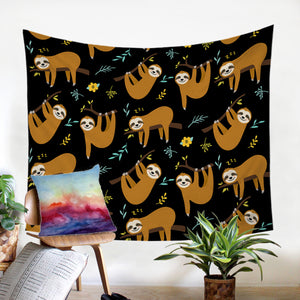 Sloth Party SW0754 Tapestry