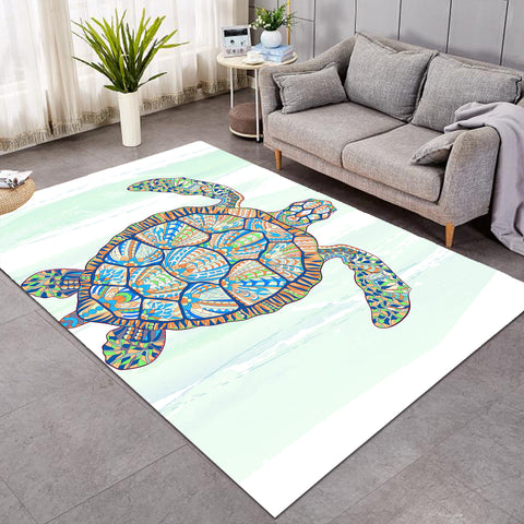 Image of Mosaic Turtle SW0658 Rug