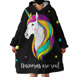 Unicorns Are Real SWLF0844 Hoodie Wearable Blanket