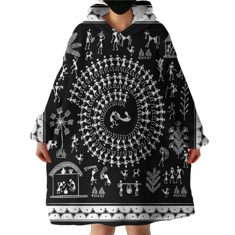 Image of Ancient Community SWLF2177 Hoodie Wearable Blanket