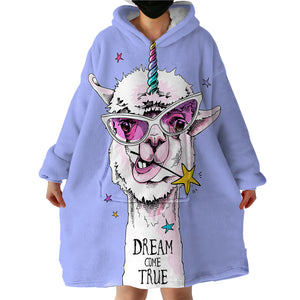 Cool Alpaca SWLF0767 Hoodie Wearable Blanket