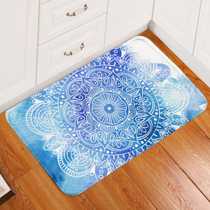 Water Mandala Wheel Door Mat