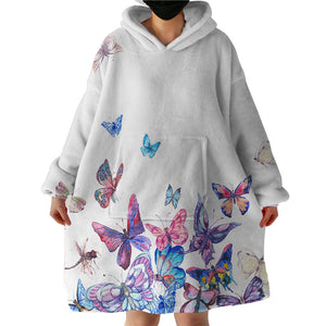 Ascending Butterflies SWLF2330 Hoodie Wearable Blanket