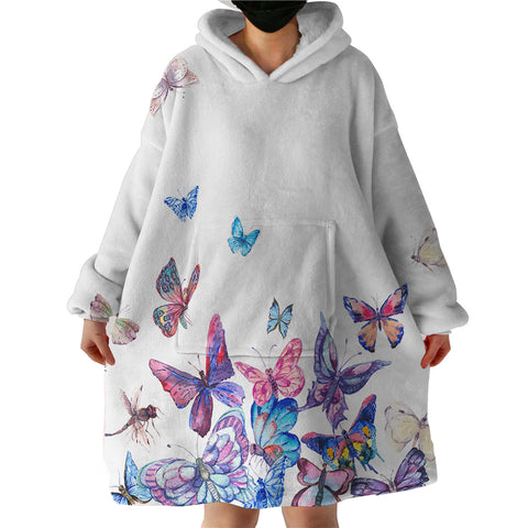 Image of Ascending Butterflies SWLF2330 Hoodie Wearable Blanket