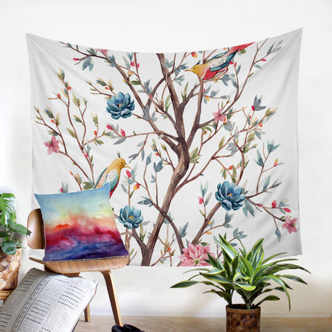 Image of Flowers & Birds SW0675 Tapestry