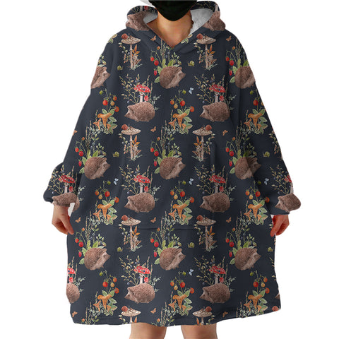 Image of Wild Hedgehog SWLF2331 Hoodie Wearable Blanket