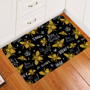 Bee Society Black SWDD0529 Door Mat