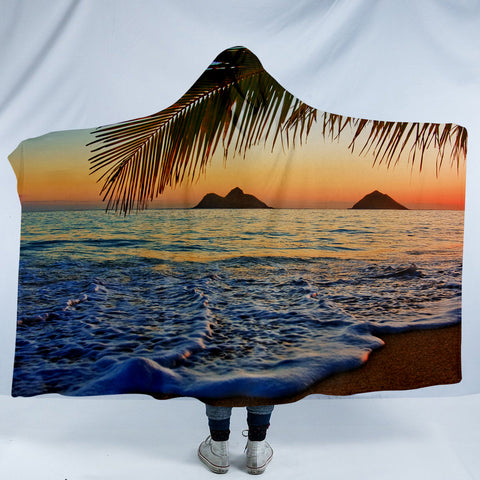 Image of 3D Sunset SW0822 Hooded Blanket