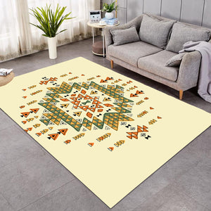 Triangle Patterned Tan SW0486 Rug