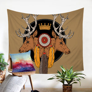 Deer Heads SW0751 Tapestry