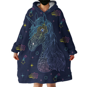 Unicorn SWLF0298 Hoodie Wearable Blanket