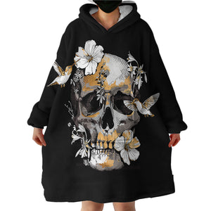 Skull SWLF0761 Hoodie Wearable Blanket