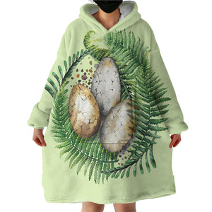 Dino Eggs SWLF0840 Hoodie Wearable Blanket