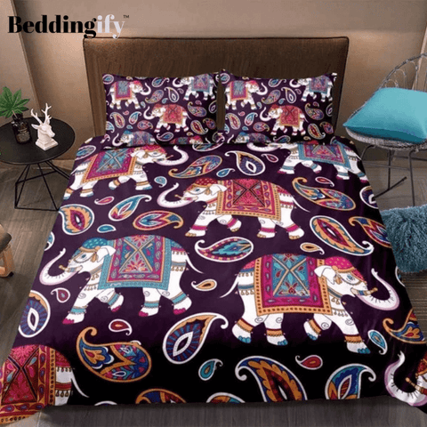 Image of Bohemian Elephant Bedding Set - Beddingify