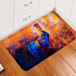 Majestic Rooster Door Mat