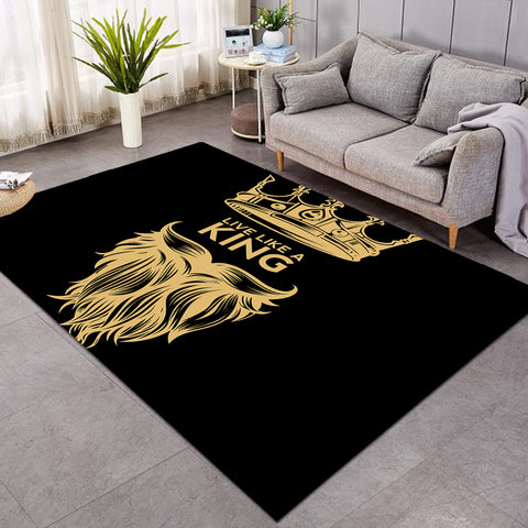 Image of Live Like A King Golden Crown SW0517 Rug