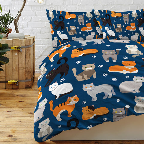 Image of Cat Collection Bedding Set - Beddingify