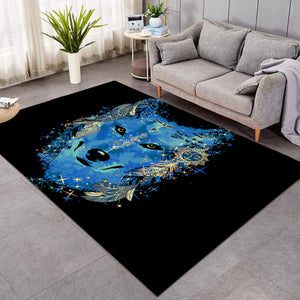 Blue Pixie Dog Black SW0475 Rug