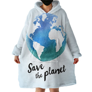 Save The Planet SWLF0854 Hoodie Wearable Blanket