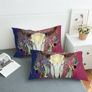 Trophyhead Navy - Magenta Pillowcase