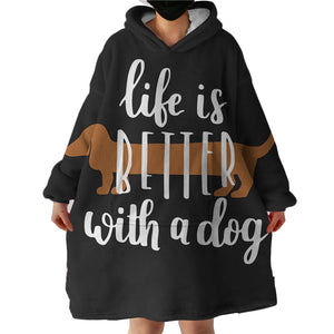 Dog Lover SWLF3017 Hoodie Wearable Blanket