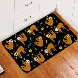 Hanging Sloths Door Mat