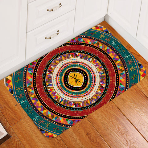 Image of Decorated Rings Door Mat