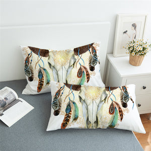 Trophyhead White Pillowcase