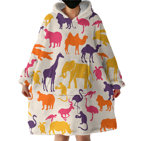 Image of Animal Shadows SWLF1652 Hoodie Wearable Blanket