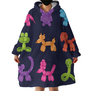 Balloon Animals SWLF0020 Hoodie Wearable Blanket