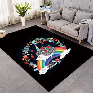 Hedgehog With Love Rug