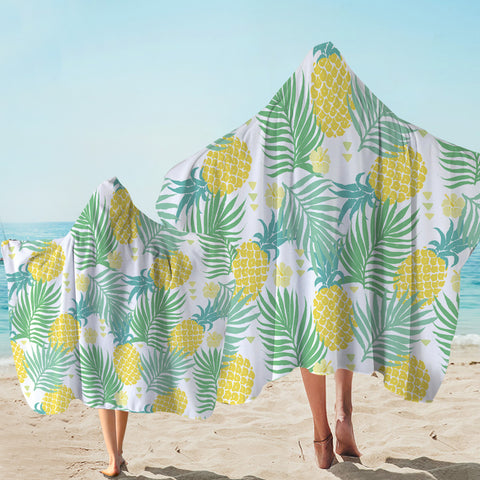 Image of Pineapple Patterns Hooded Towel