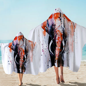 Fading Elephant Hooded Towel