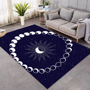 Moon Phases Space SW0039 Rug