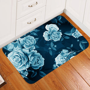 Icy Roses Door Mat