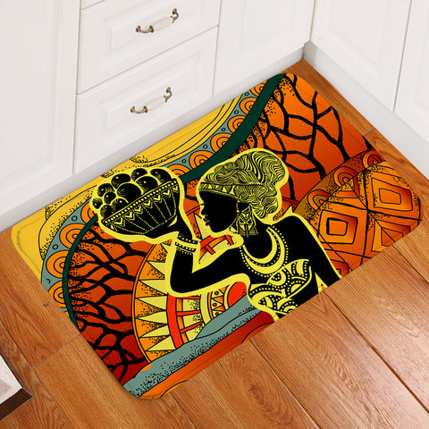Image of Basket Lady African Door Mat