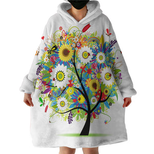 Arty Tree Of Life SWLF2466 Hoodie Wearable Blanket