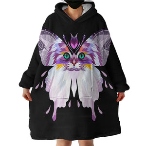 Camouflaged Moth SWLF1911 Hoodie Wearable Blanket