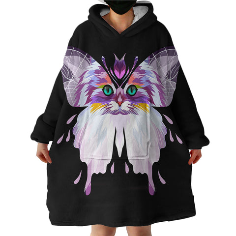 Image of Camouflaged Moth SWLF1911 Hoodie Wearable Blanket