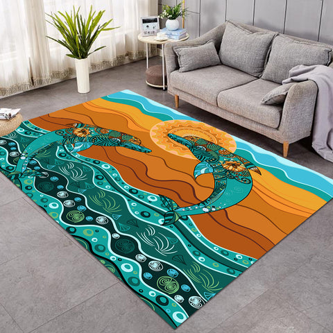 Image of Leaping Dolphins Harmony SW1398 Rug