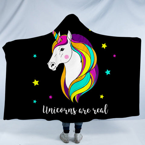 Image of Starry Unicorn SW0844 Hooded Blanket