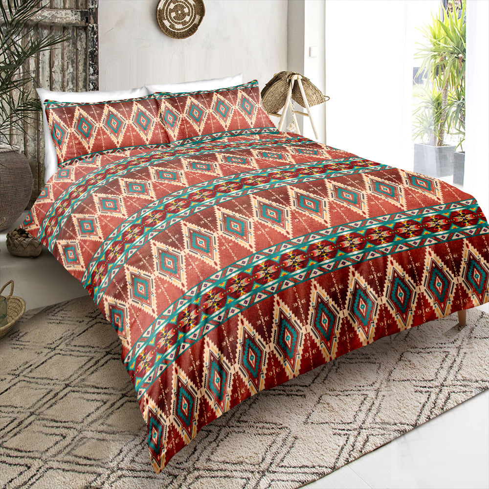 Indian inspired - Cherokee Aztec Bedding Set - Beddingify